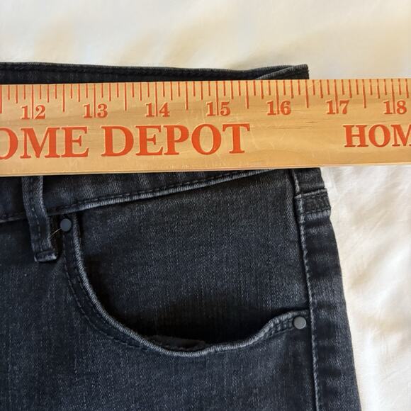 Ann Taylor Jeans Women's Size 14Tall Black Denim The Skinny High Rise Stretch - Picture 11 of 14